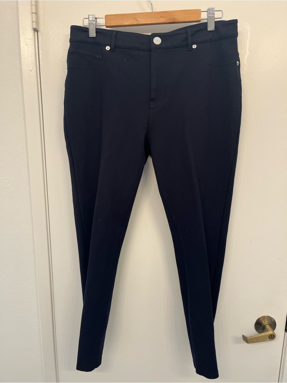 Ted Baker London Navy Cropped Ankle Pants